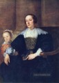 die Frau und die Tochter von Colyn de Nole Barock Hofmaler Anthony van Dyck